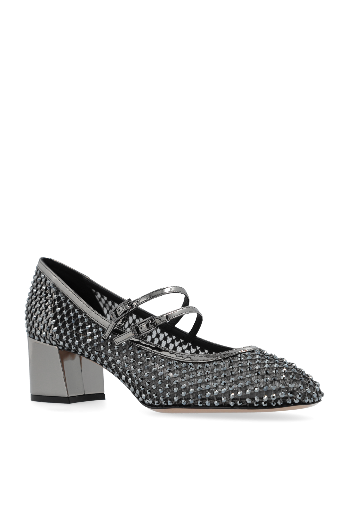 Silver Heeled shoes Mary Jane Gilda Le Silla Vitkac Canada